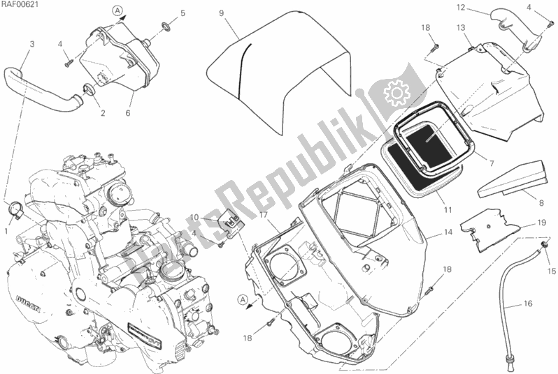Todas las partes para Consumo de Ducati Multistrada 1260 S Touring USA 2019
